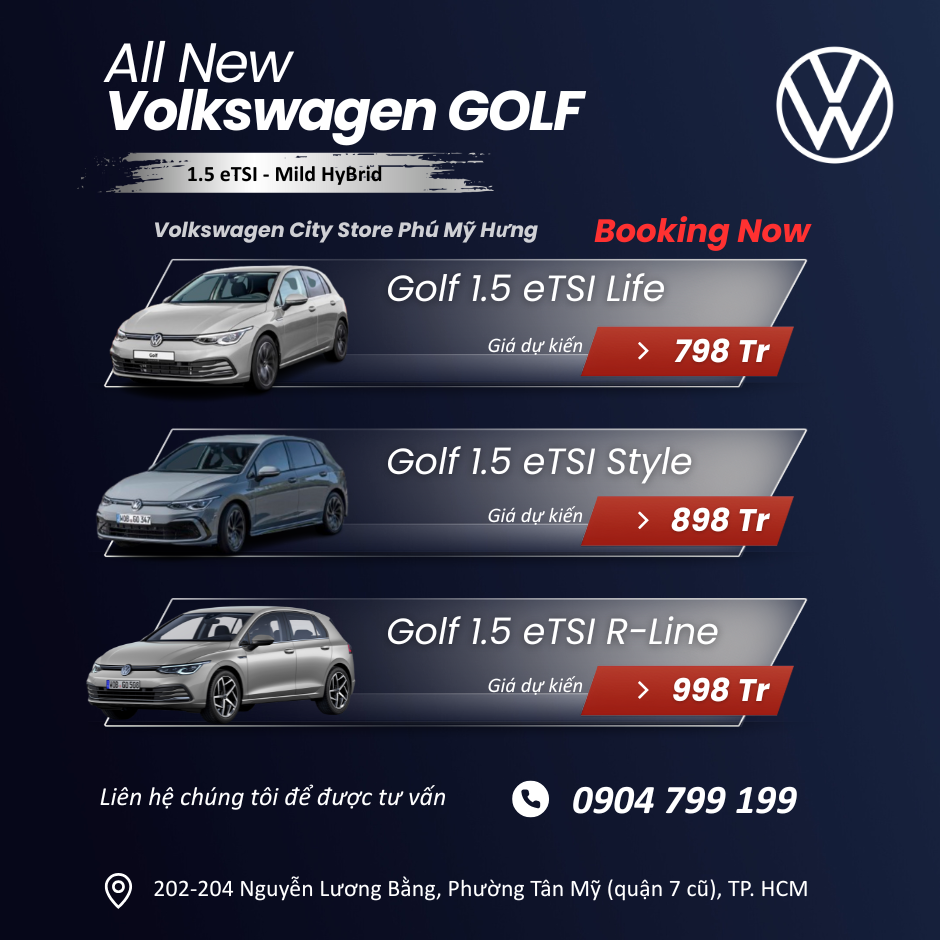 Volkswagen Golf eTSI tại Quận 7