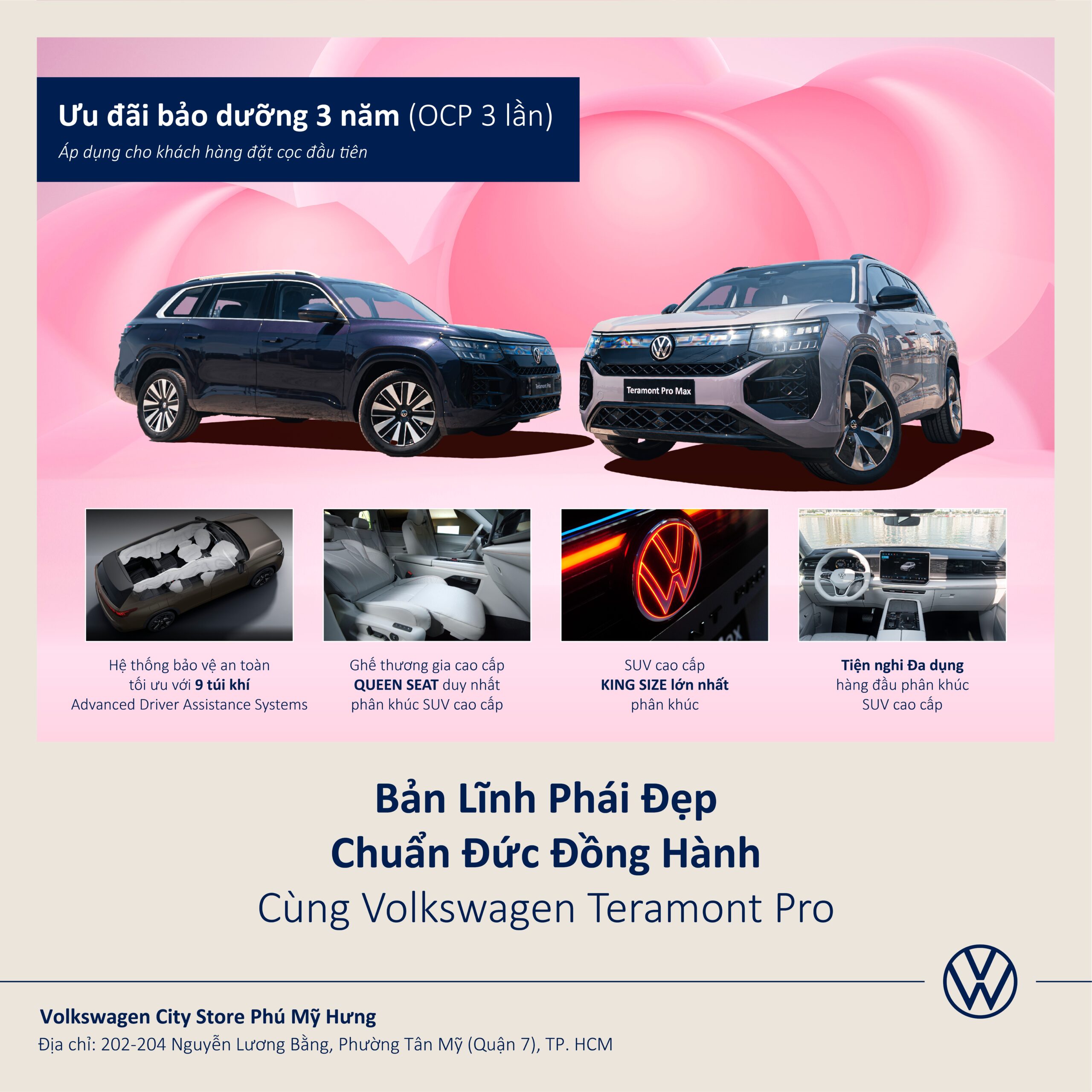 Volkswagen Teramont Pro 7 seat SUV Vietnam